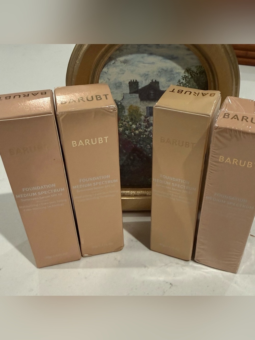 4 Barubt Foundation Medium Spectrum Sunscreen Serum SPF 50 1.4oz NEW Moisturizer